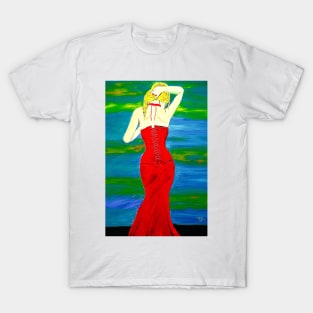 Woman In The Red Dress T-Shirt